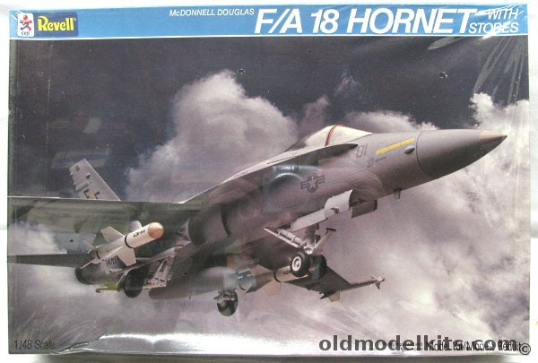 Revell 1/48 F/A-18 Hornet with Harpoon - US Marines, 4530 plastic model kit